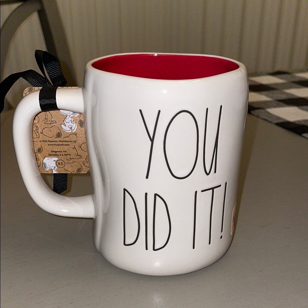 Rae Dunn Peanuts You Did It Graduation Mug